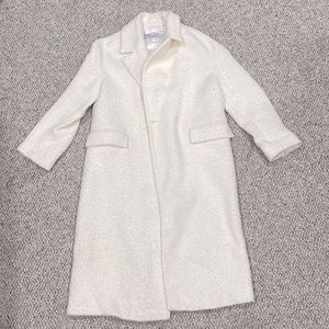 Zara Ivory Wool Coat